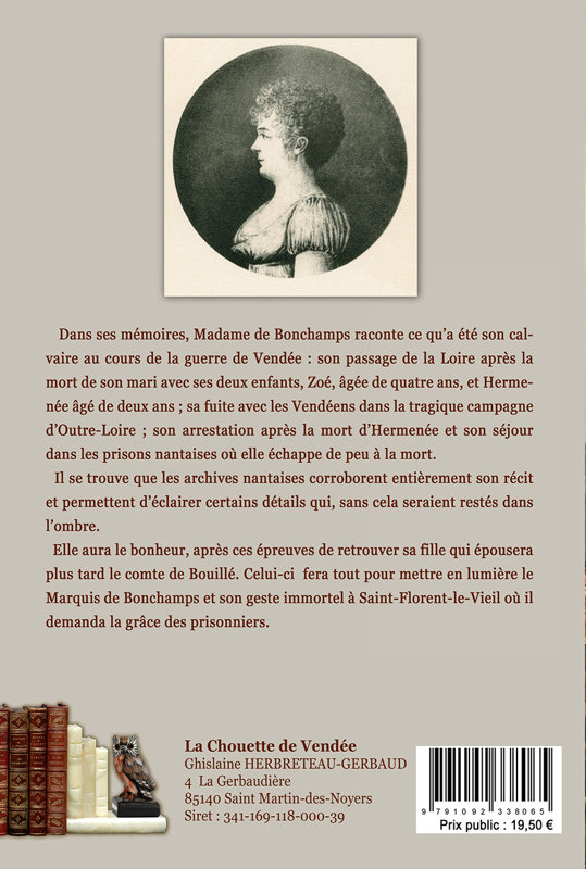 Madame de BONCHAMPS - Mémoires